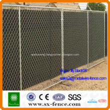 chain linked mesh temporary fence